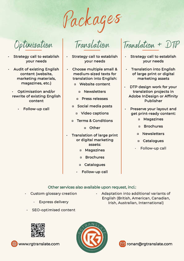 RGtranslate packages