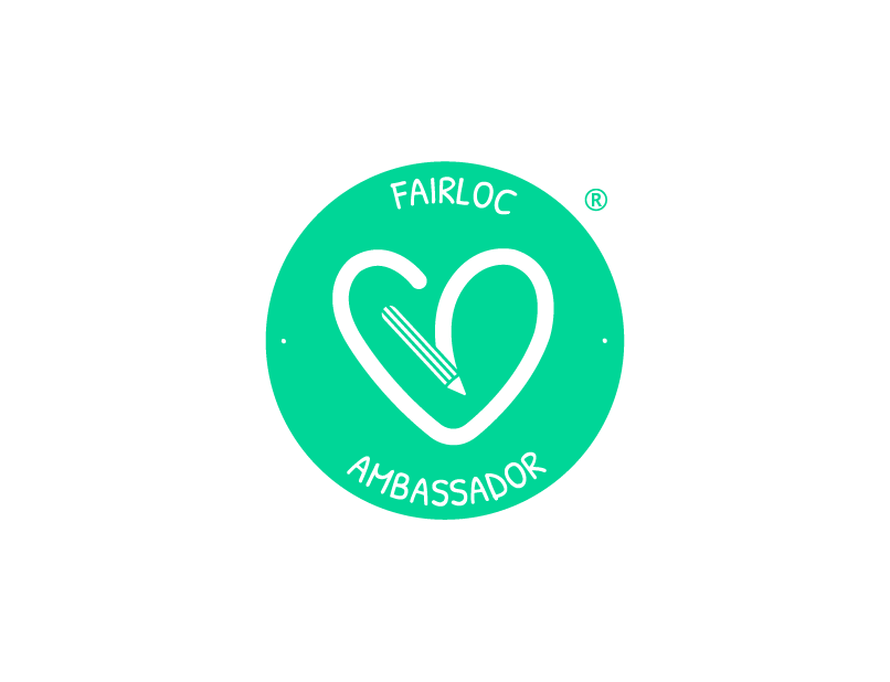 FairLoc Ambassador logo indicating 100% human translations